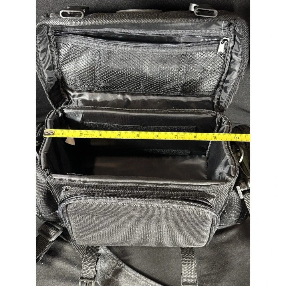Ambico Black Nylon Padded Camera‎ Bag W/Strap